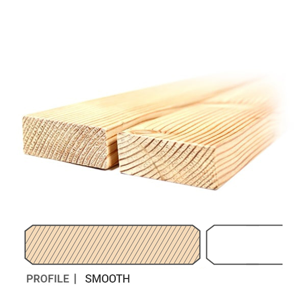 Siberian Larch Cladding – Smooth profile